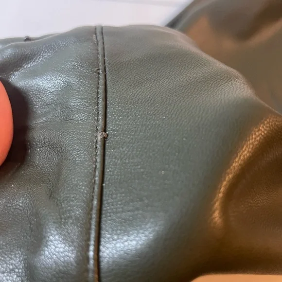 Brochu Walker Olive Green Vegan Leather Pencil Skirt Size S - Picture 11 of 11